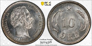 1884 CS 10 Øre MS65