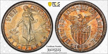 1909-S 10C MS66+
