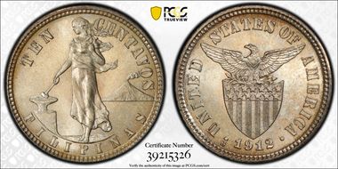 1912-S 10C MS65