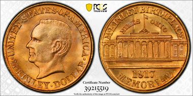 1917 G$1 McKinley MS66
