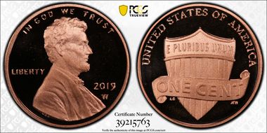 2019-W 1C Shield PR69DCAM