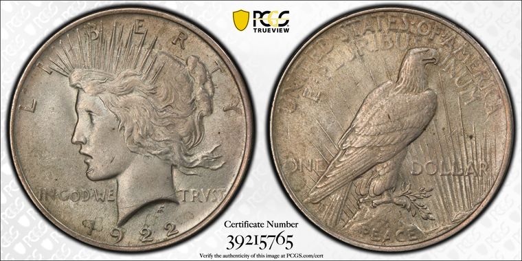 Cert 39215765 - Coin Image