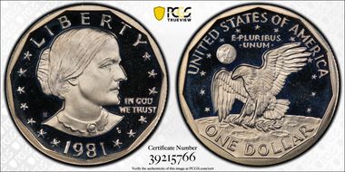 1981-S SBA$1 Type 1 PR69DCAM