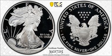 1995-W $1 Silver Eagle PR69DCAM