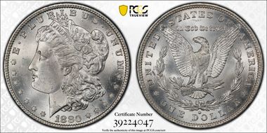 1880-O $1 VAM 21 Checkmark MS63