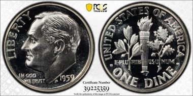 1959 10C PR68CAM