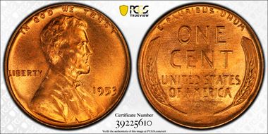 1953 1C MS67RD