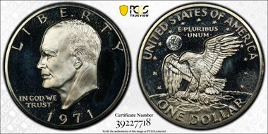 1971-S $1 Silver PR64DCAM