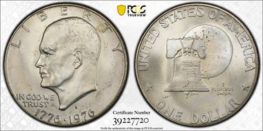 1976-S $1 Silver MS65