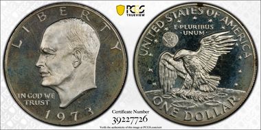 1973-S $1 Silver PR67DCAM