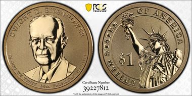 2015-P $1 D. Eisenhower Rev PR  Chronicles Set PR68