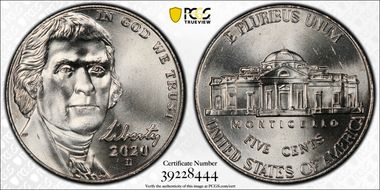 2020-D 5C Early Find MS65+ FS