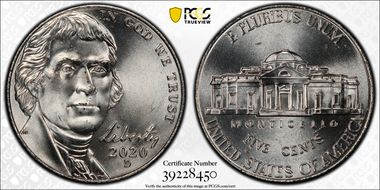 2020-D 5C Early Find MS66FS