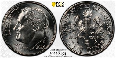 2020-P 10C Early Find MS66FB