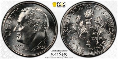 2020-P 10C Early Find MS66FB