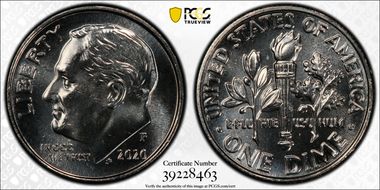 2020-P 10C Early Find MS64FB