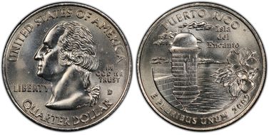 2009-D 25C Puerto Rico MS66