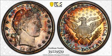 1904 50C PR66+