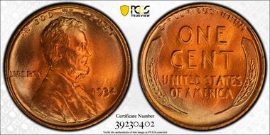 1934 1C MS68RD