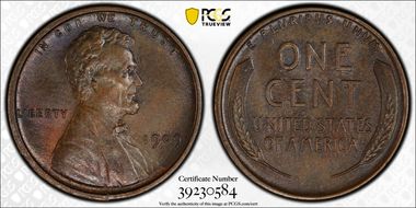 1909 1C Lincoln MS64BN