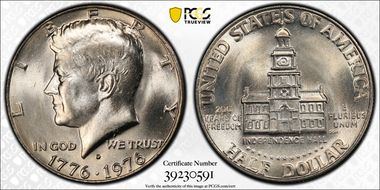 1976-D 50C Clad MS65