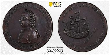1766 1/2P William Pitt, Copper N1BN
