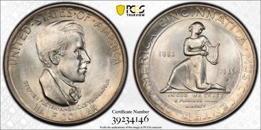 1936-D 50C Cincinnati MS66