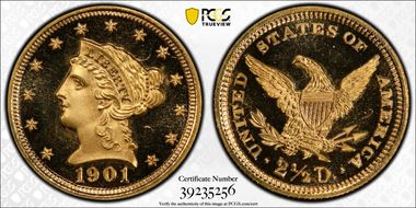 1901 $2.50 PR64+ DCAM
