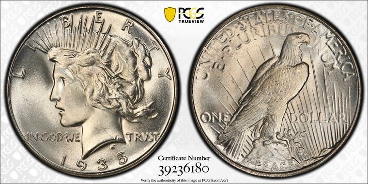 Cert 39236180 - Coin Image