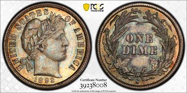 1892-S 10C MS65+