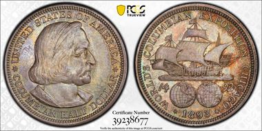 1893 50C Columbian MS66