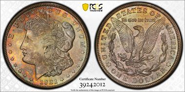 1921-S $1 MS66+