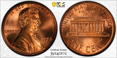 1974 1C MS67+ RD