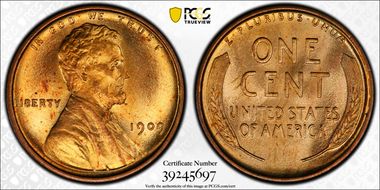 1909 1C Lincoln MS66RD