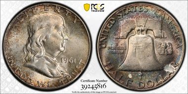 1961 50C MS66