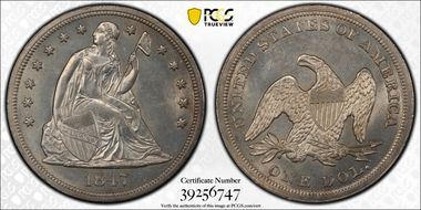 1847 $1 MS63