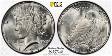 1935 $1 MS64+