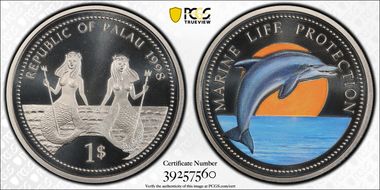 1998 $1 KM-25 Dolphin PR69DCAM
