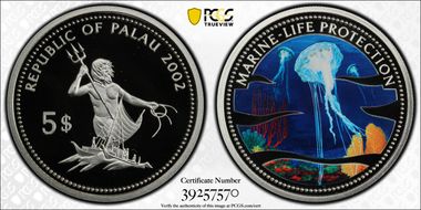 2002 $5 KM-80 Jellyfish PR69DCAM
