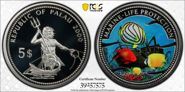 2000 $5 KM-74 Shipwreck PR70DCAM