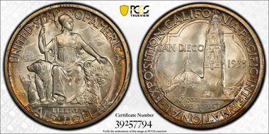 1935-S 50C San Diego MS67+