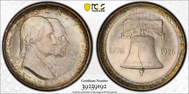 1926 50C Sesquicentennial MS65