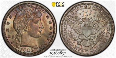 1903 25C MS66