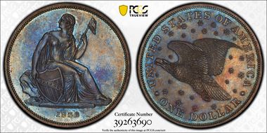 1836 $1 J-60 Original, Alignment I PR64