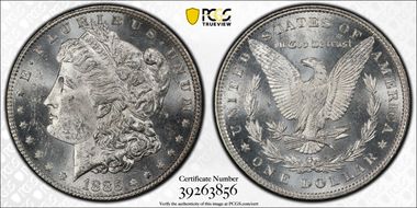 1885 $1 MS62