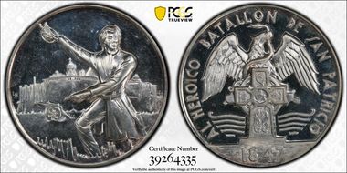 "1847" (1960) Medal Grove-768a Ag St. Patrick's Battalion SP64