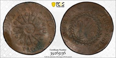 1785 C Nova 1/2P Pointed Rays N1BN