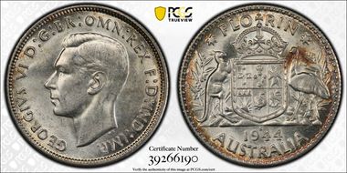 1944-S Florin KM-40  Ag AU58