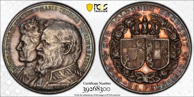 1918 Medal Golden Wedding Ag SP62