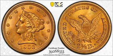 1906 $2.50 MS65